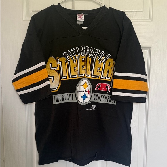 Other - Vintage Pittsburgh Steelers NFL Black & Gold Football Jersey Tee
